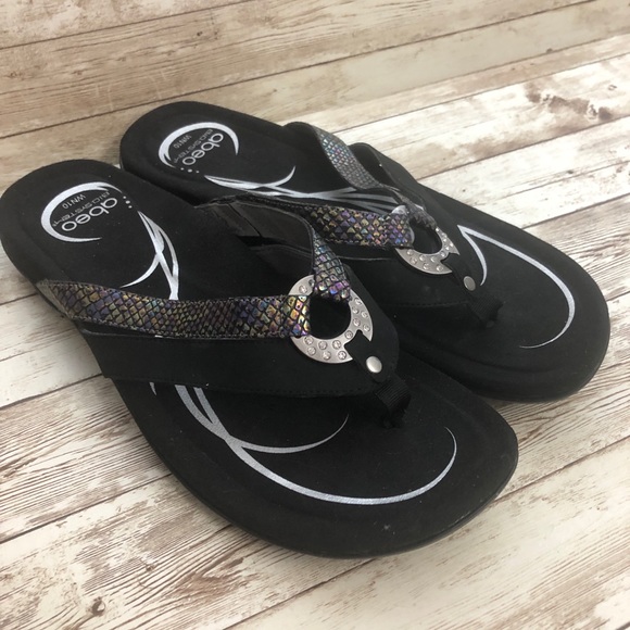 Abeo | Shoes | Abeo Brenda Neutral Thong Sandal In Petrol | Poshmark